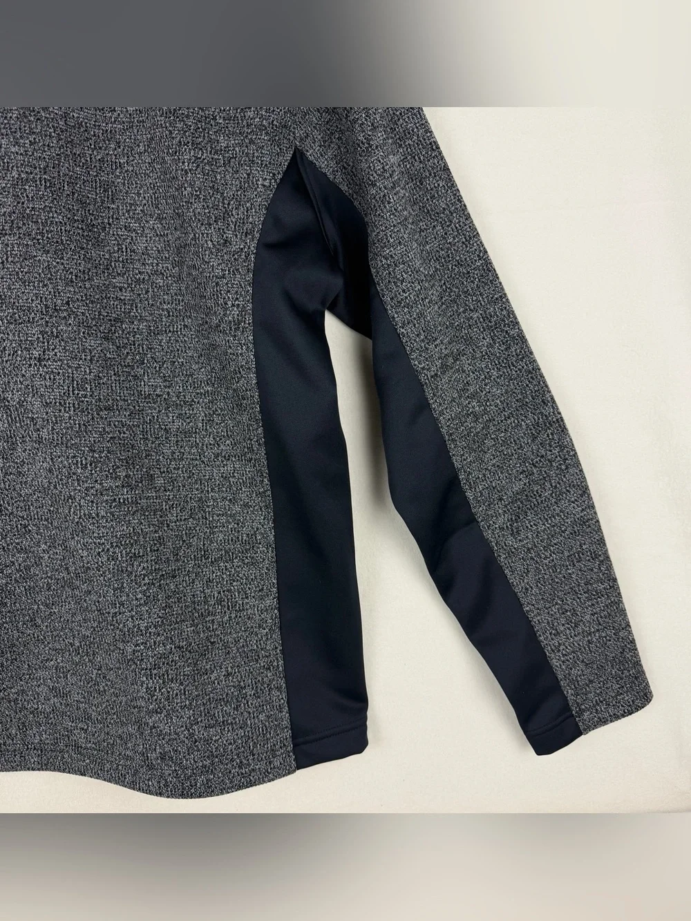 Spyder Men's Size XL Half Zip Jacket Sweater Knit Pullover Gray Black NWT